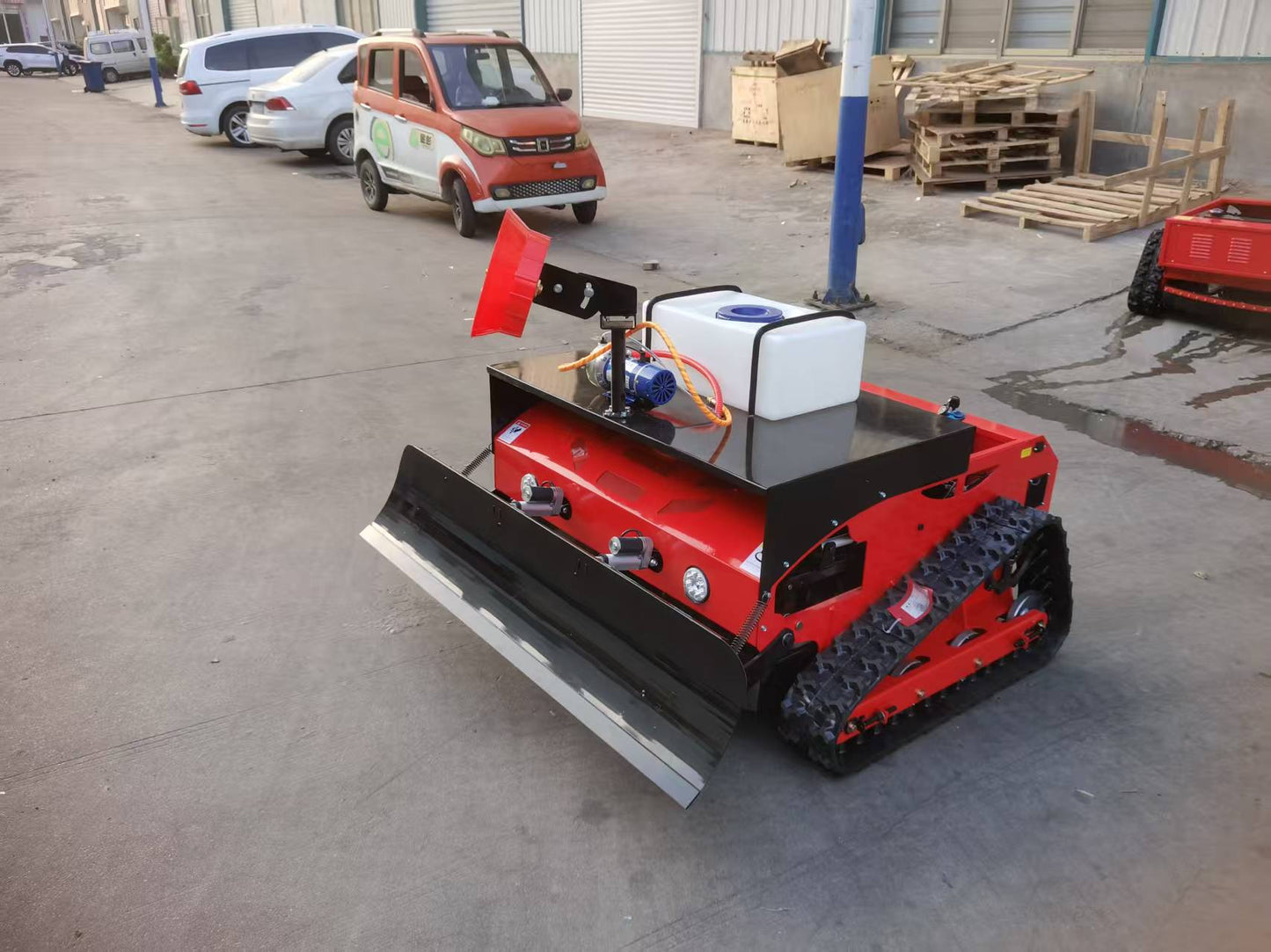 Snowblade for remote control mower