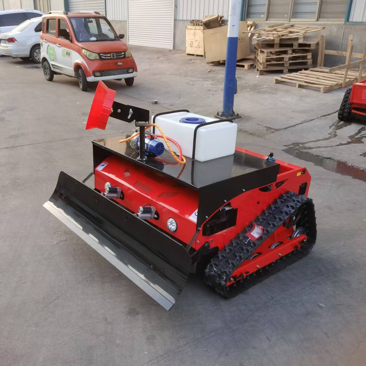 Snowblade for remote control mower