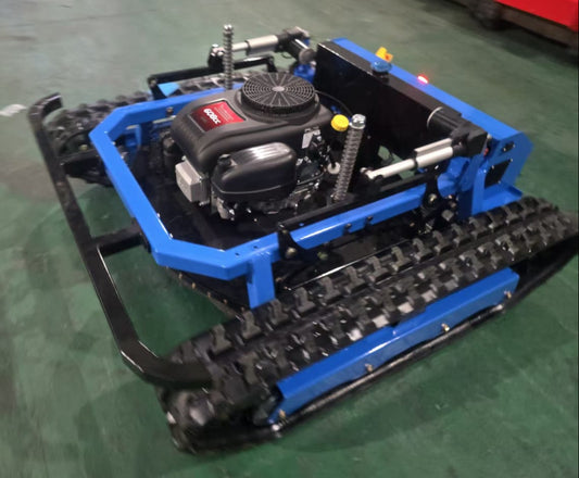 22Hp 800mm Tank remote control mower Melbourne delivery January 2026. Custom built and custom paint. www.rebelmowers.com.au