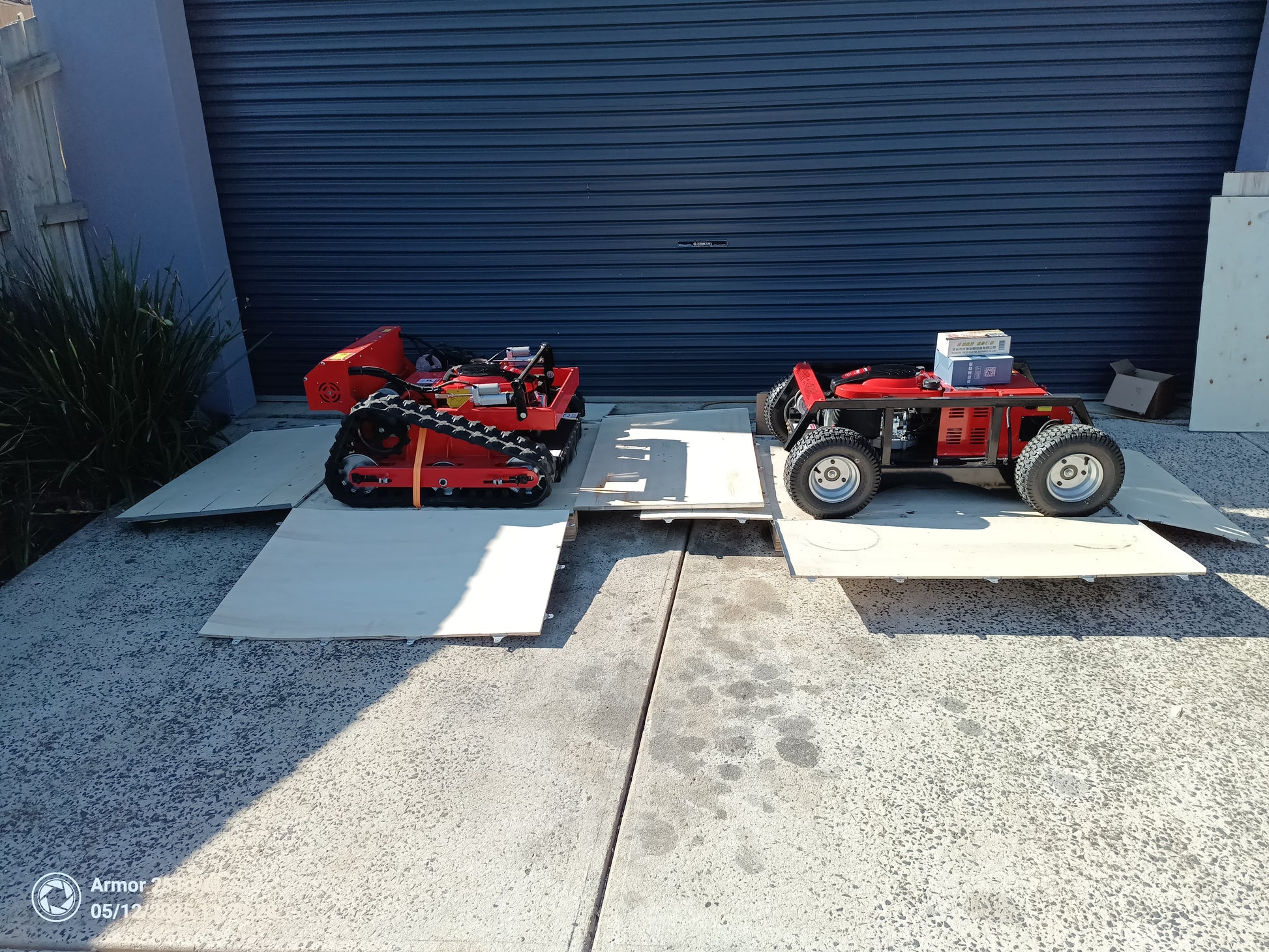 New delivery Typhoon 7.5 Hp, 550mm cut. Forty Five Degree climbing ability 200m+ remote range www.rebelmowers.com.au