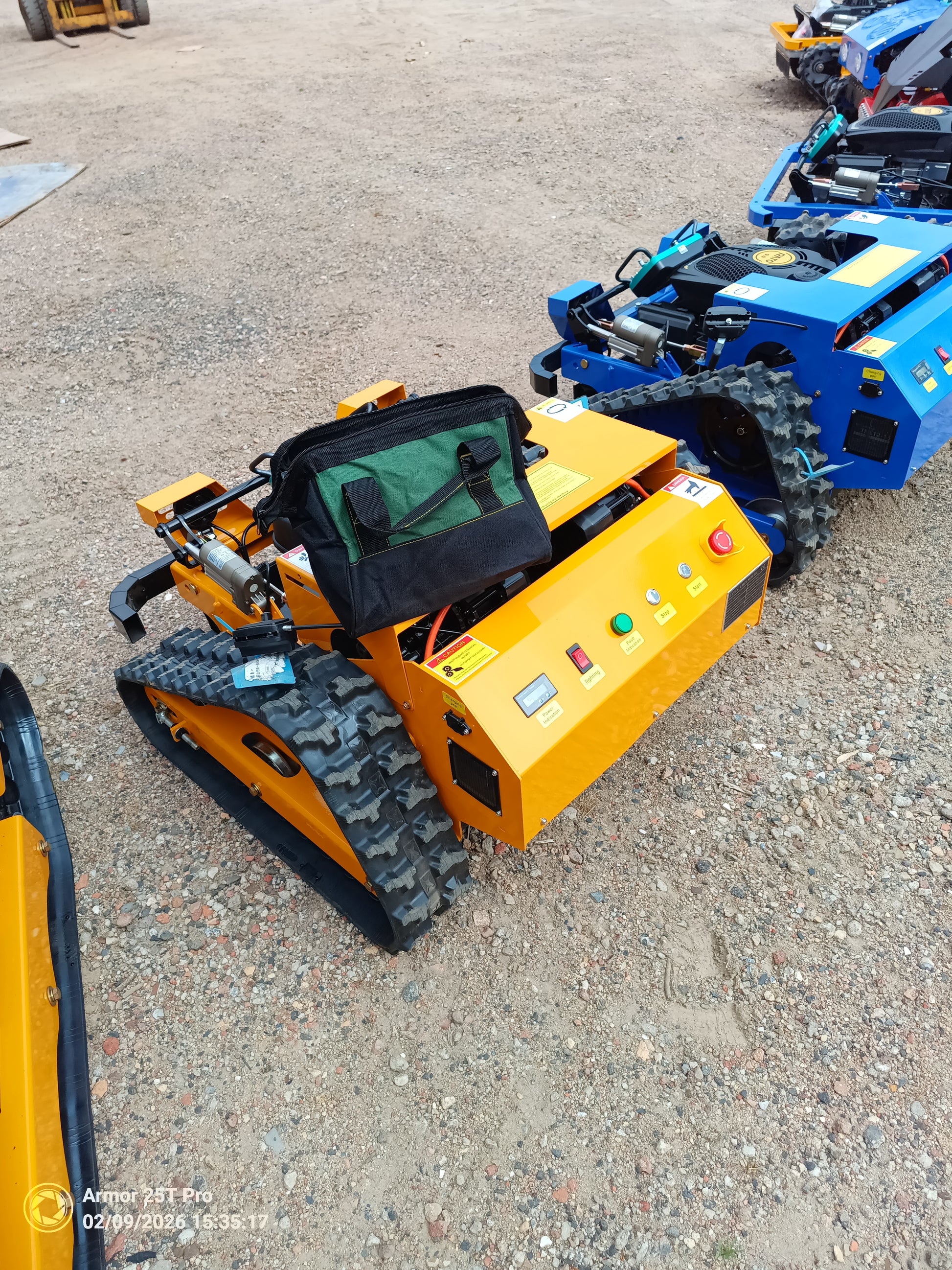 Each mower comes with an operator's kit with a spare air cleaner, spare blades, chargers. Rebel Mowers Hastings.
