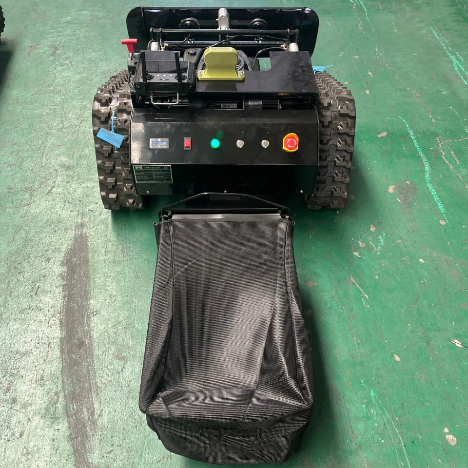 Color video camera system for remote control lawn mower