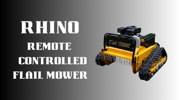 Load video: Rhino Flail Mower dominates slope destroy weeds
